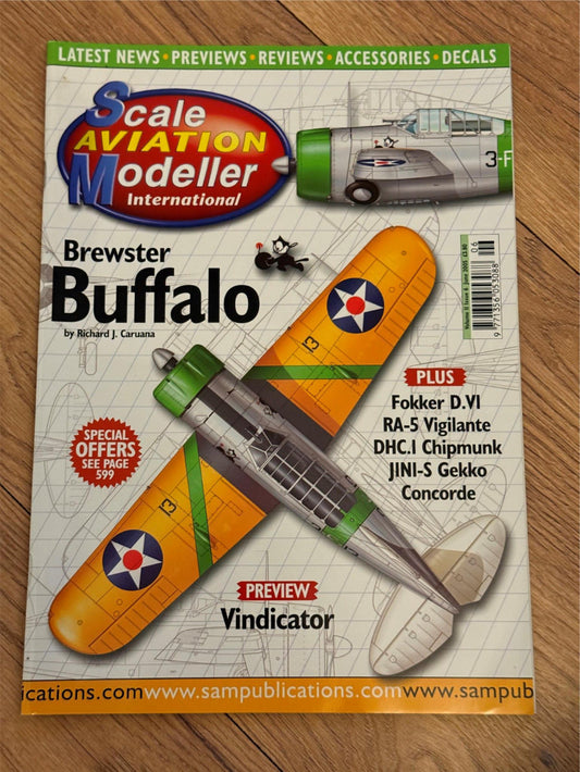Scale Aviation Modeller International Magazine - June 2005 Brewster Buffalo