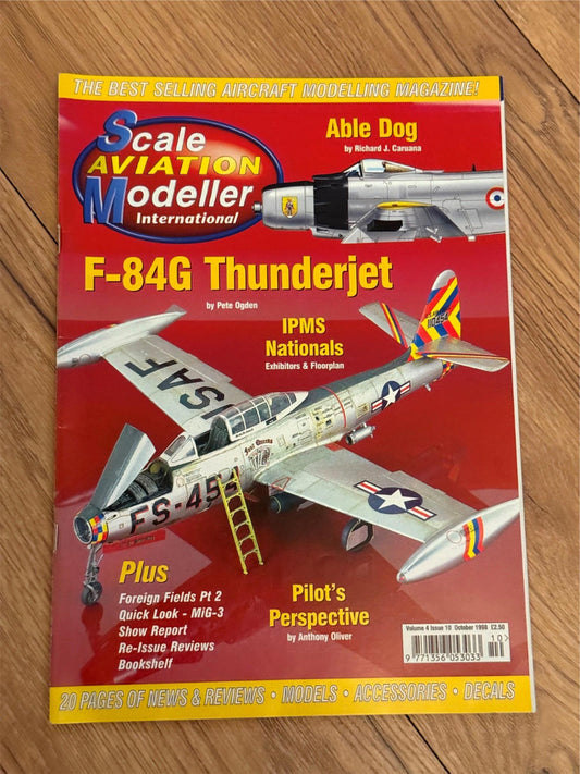 Scale Aviation Modeller International Magazine - October 1998 - F84G Thunderjet