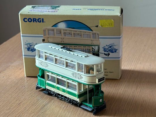 Corgi OO Gauge 1:76 97267 Double Deck Closed Tram - Great Grimsby Street Tramway