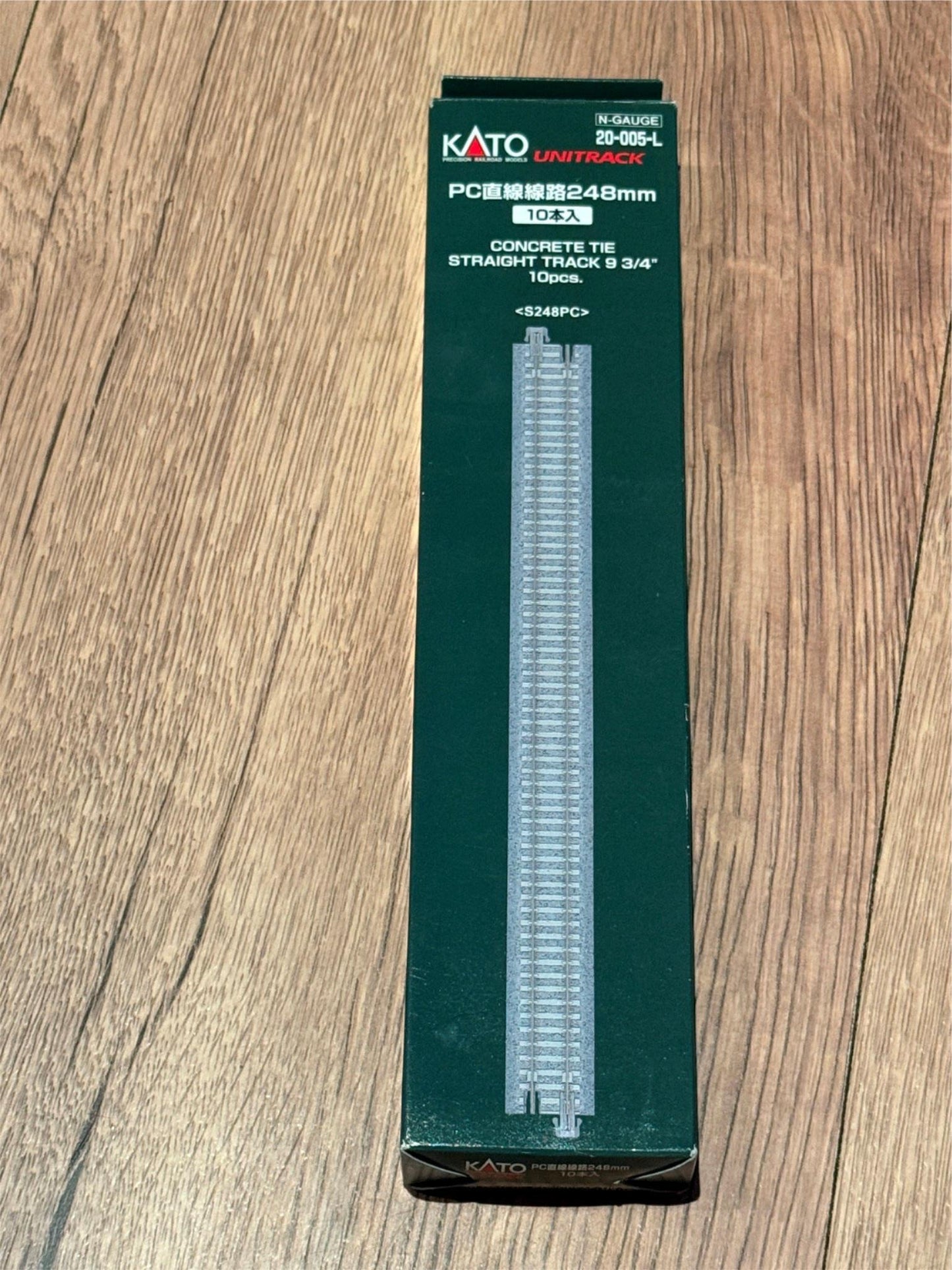 Kato Unitrack 20- 005L Concrete Tie Straight Track - N Gauge