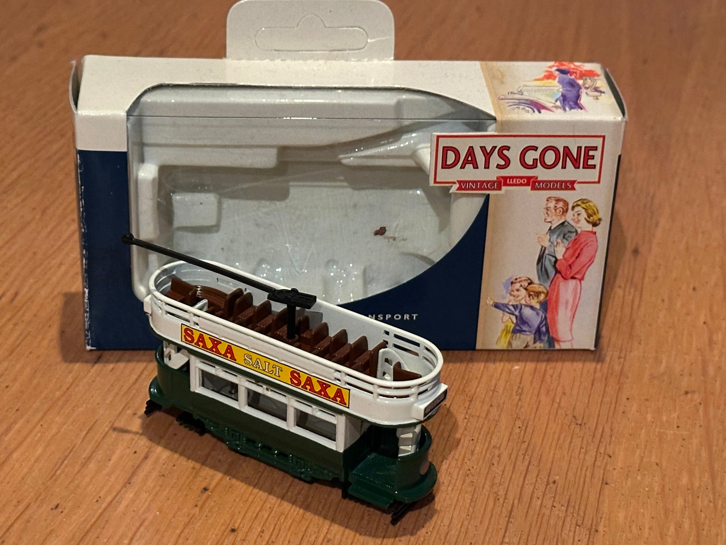 Days Gone Dick Kerr Tram - 109002 - Saxa Salt - Blackpool Livery - Boxed
