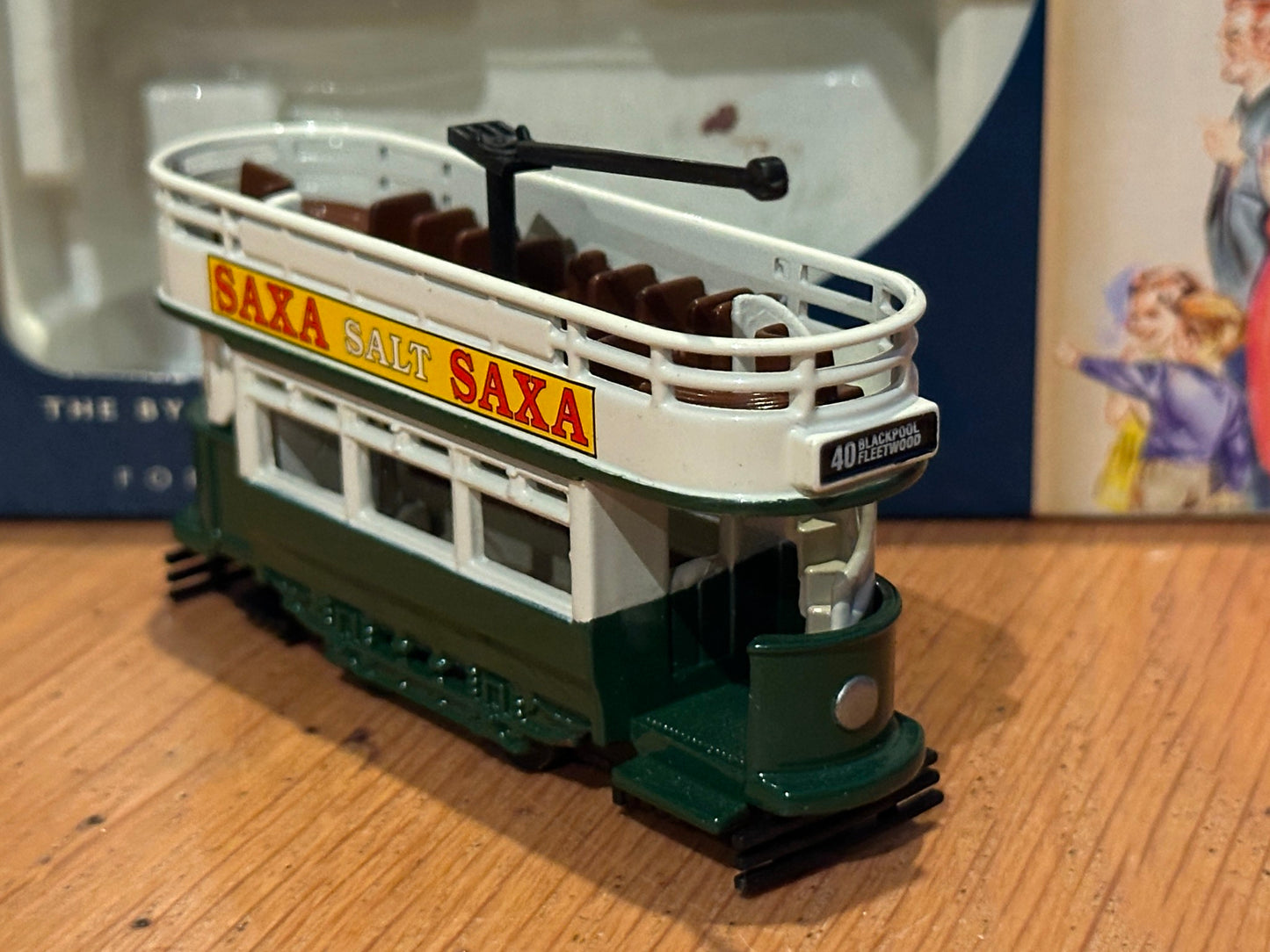 Days Gone Dick Kerr Tram - 109002 - Saxa Salt - Blackpool Livery - Boxed
