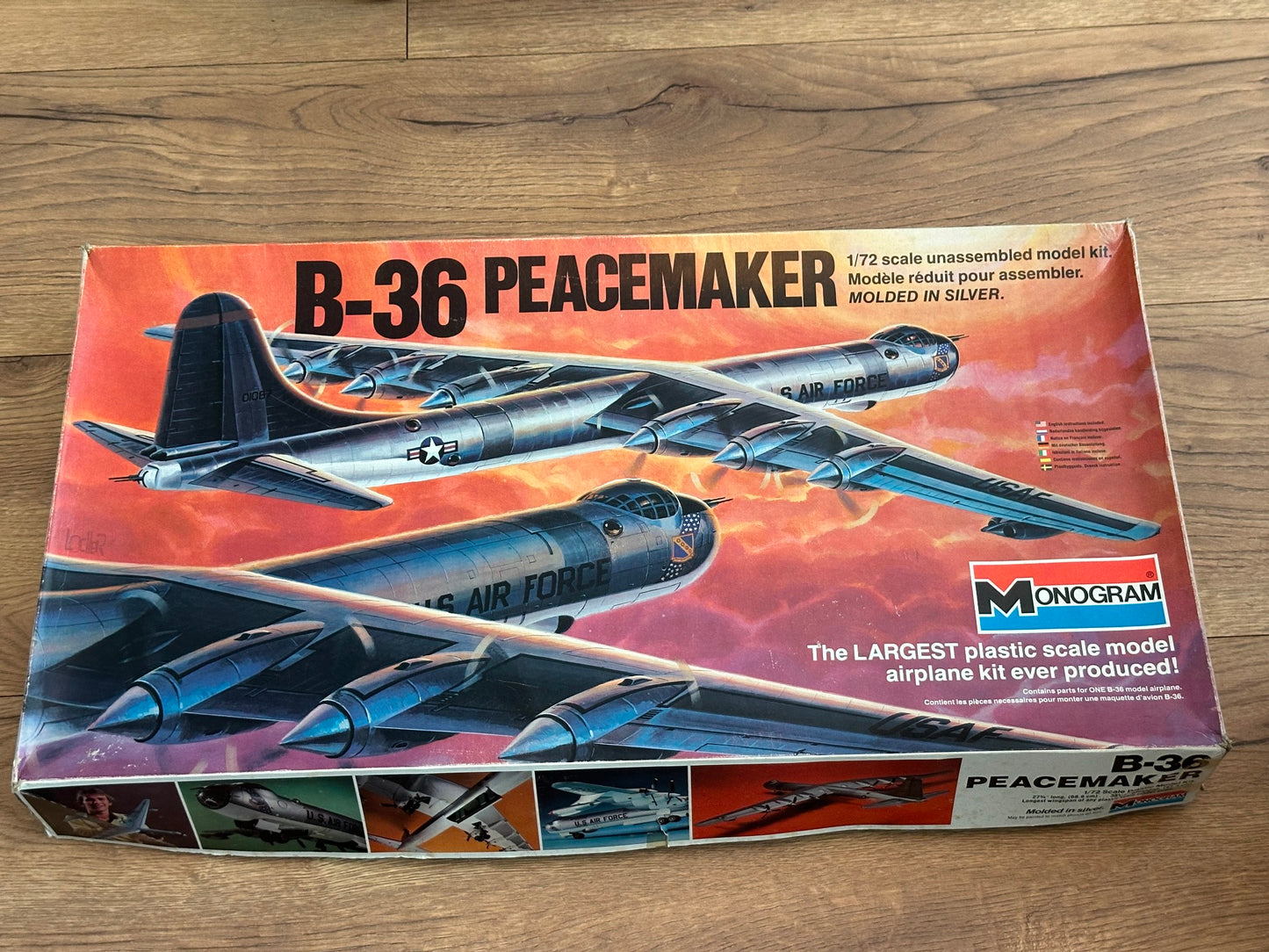Monogram 5703 Convair B-36 Peacemaker 1:72. Rare Model Kit