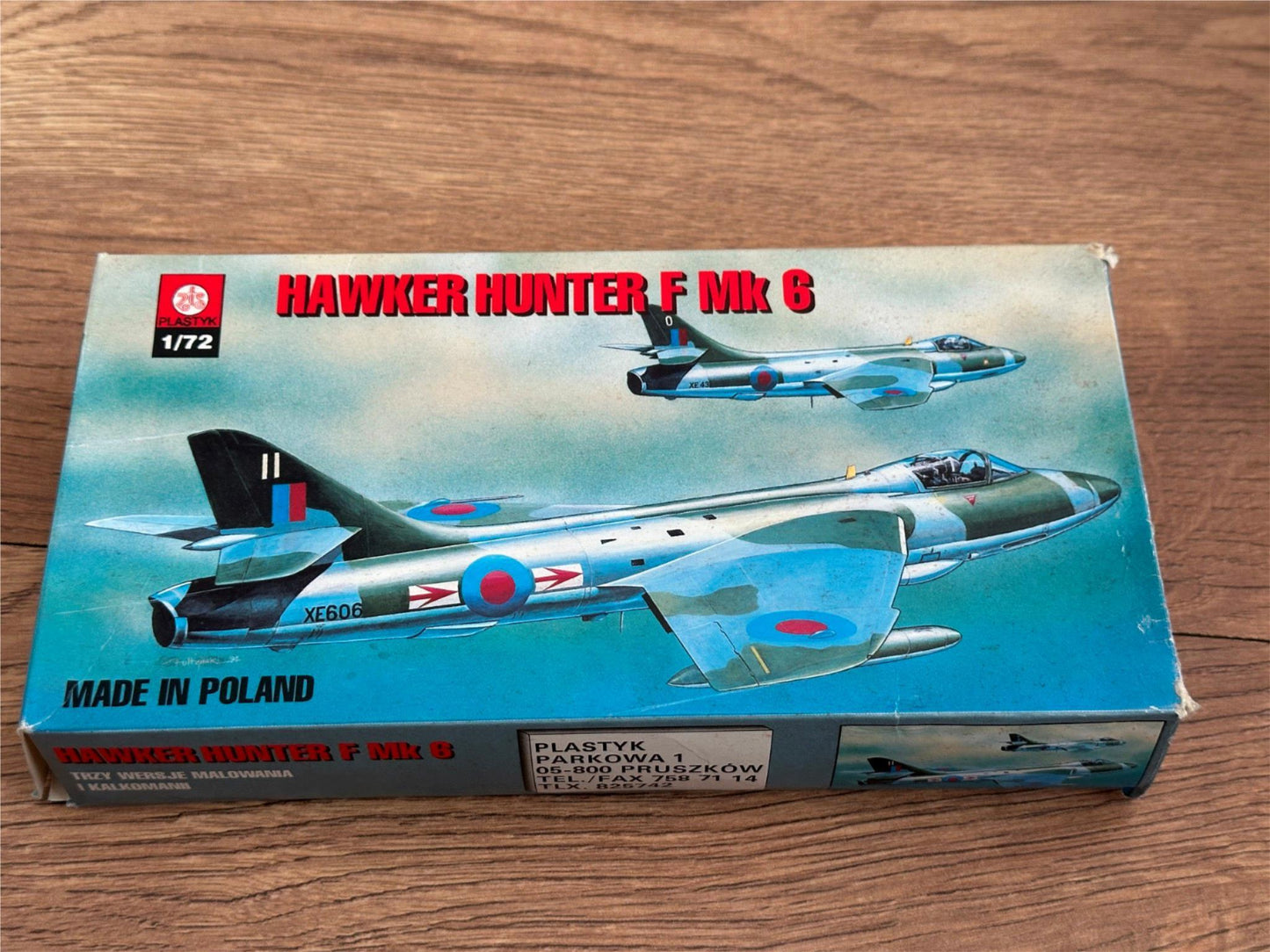 Plastyk Model Aircraft Kit 7293 - 1:72 Hawker Hunter F Mk 6