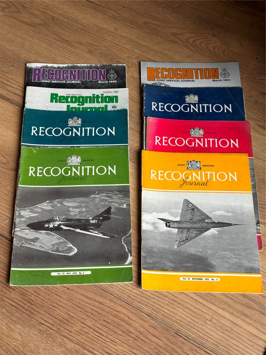 8 Editions of Recognition - The Inter-services Journal - 1955, 1988