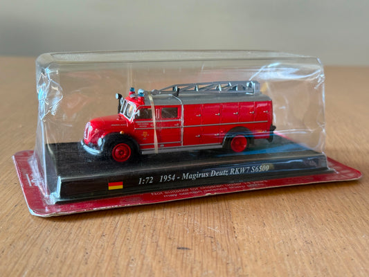 Del Prado Fire Engines Of The World - 1954 Magirus Deutz RKW7 S6500 -Damaged Box