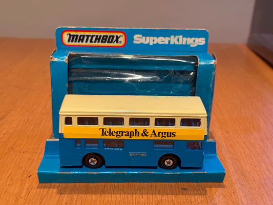 Matchbox Diecast Superkings K15 Bus - Bradford - Telegraph & Argus