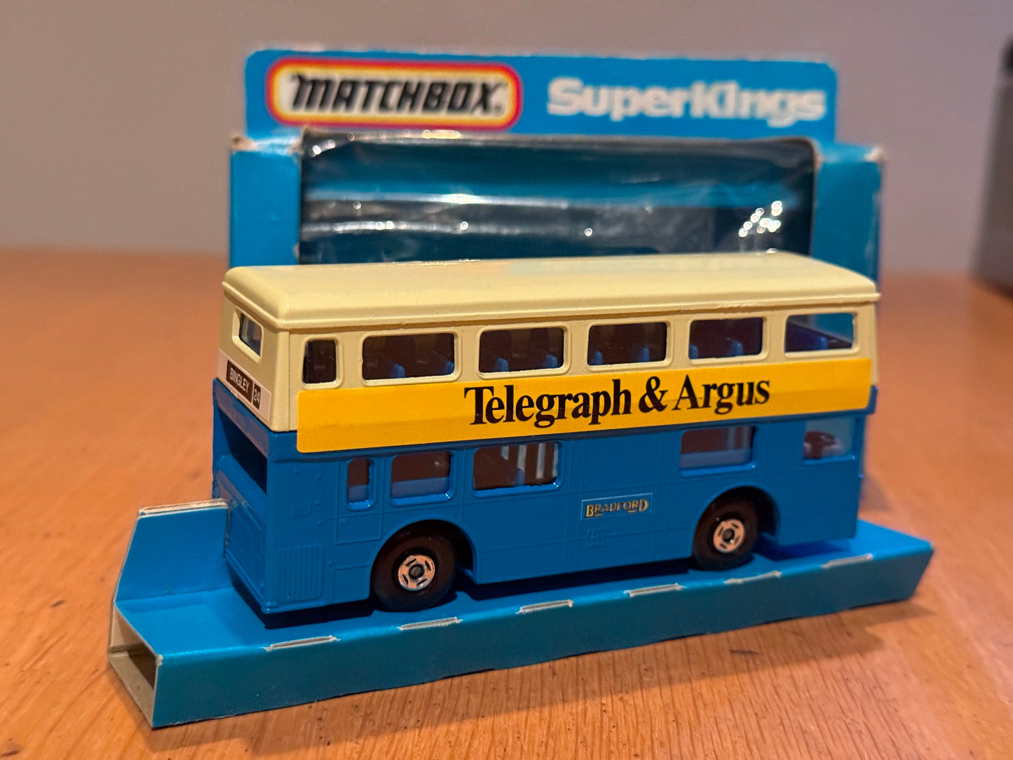 Matchbox Diecast Superkings K15 Bus - Bradford - Telegraph & Argus