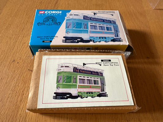 Corgi Classics 36603 - 1:76 West Hartlepool Open Top Tram