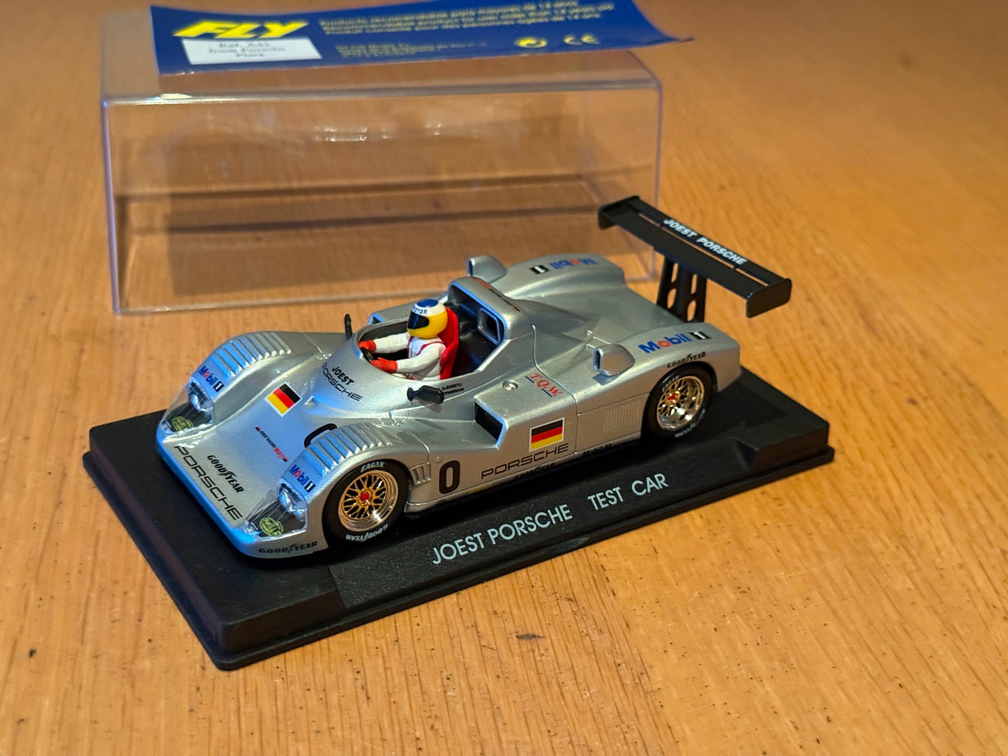 Scalextric 1/32 Slot Car - A43 Fly Joest Porsche Plata Test Car