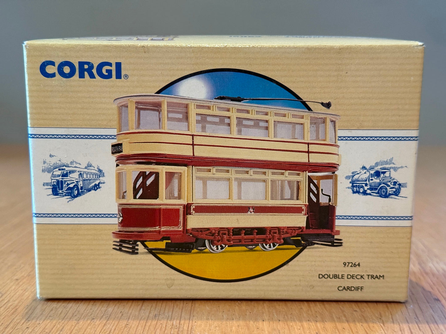 Corgi Tramway Classics 1:76 97264 Cardiff Double Deck Tram