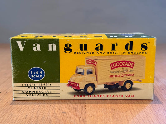 Corgi Vanguards 1:64 Ford Thames Trader Van - Lucozade
