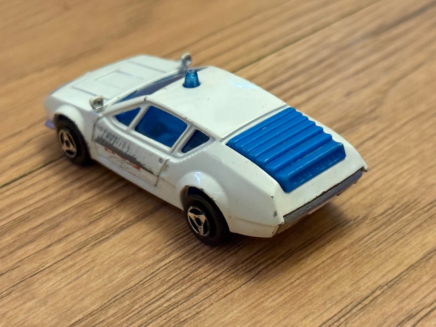 Diecast Majorette No. 219 Alpine A310 - Playworn (Missing SOS Stickers)