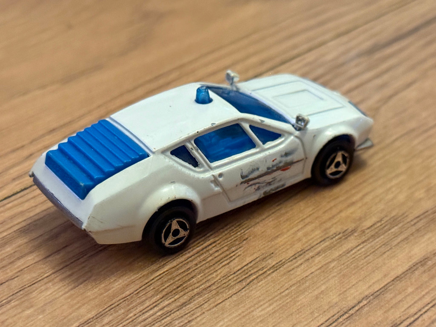 Diecast Majorette No. 219 Alpine A310 - Playworn (Missing SOS Stickers)