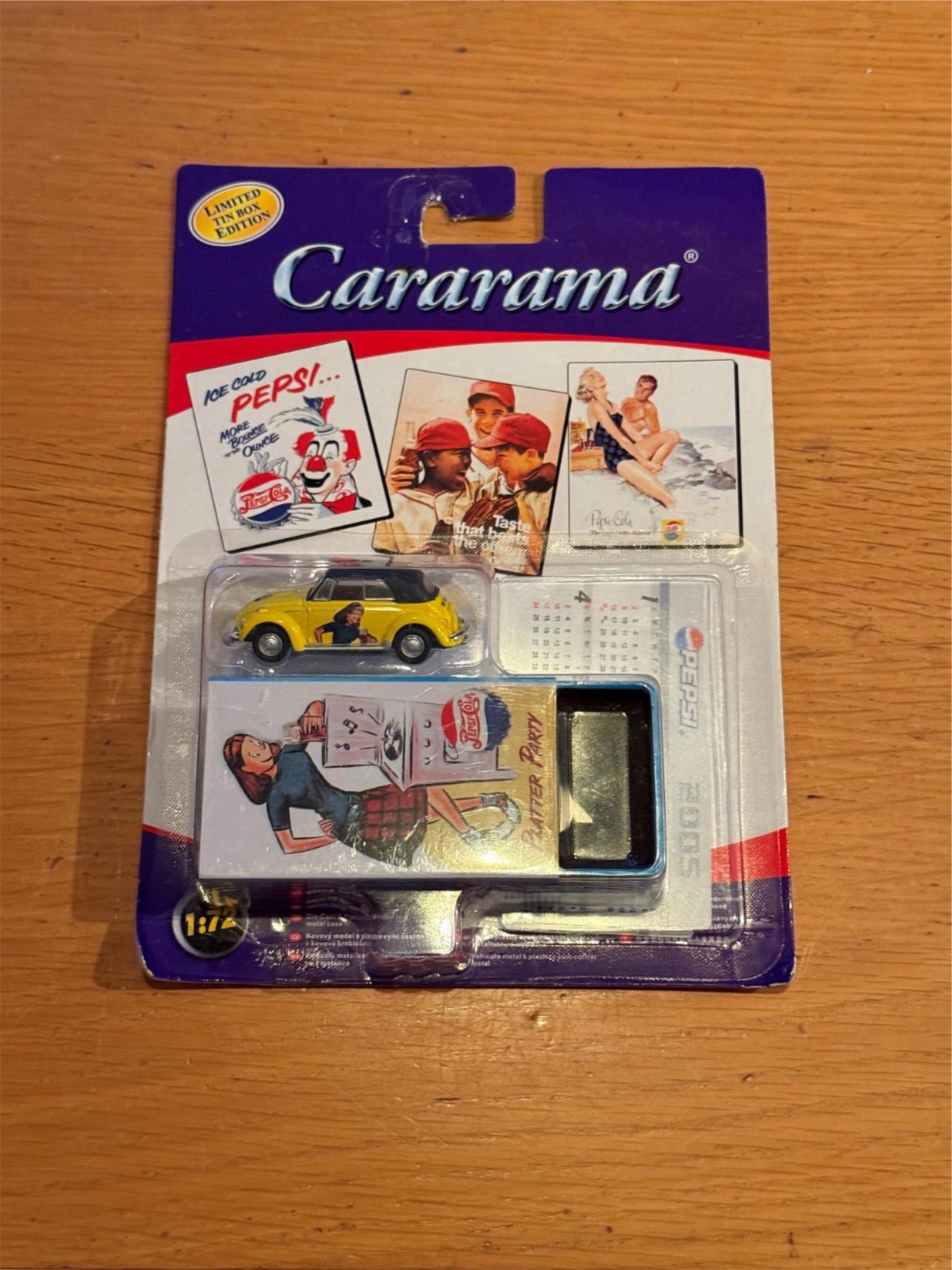Cararama - 1:72 Limited Edition Pepsi Tin - VW Beetle BNIB