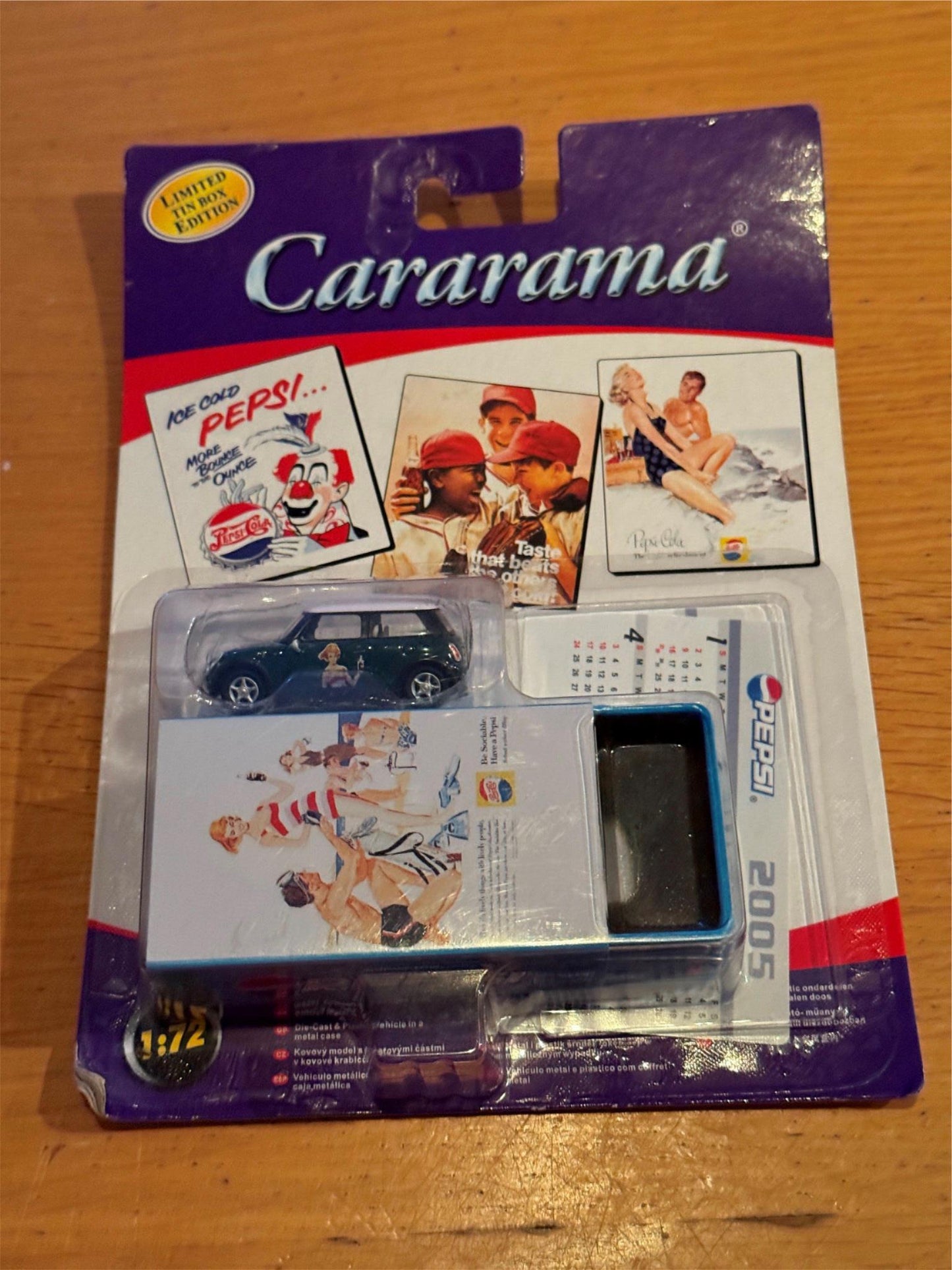 Cararama - 1:72 Limited Edition Pepsi Tin - Mini Cooper BNIB