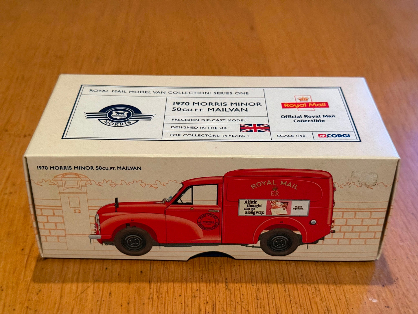 Corgi Vanguards 1:43 1970 Royal Mail Morris Minor 50 Cu Ft Mail Van