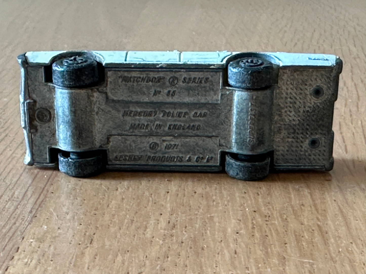 Lesney Matchbox Diecast Model  - Mercury Police Car - 1971 - No 55