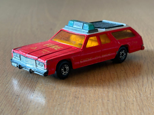 Matchbox Diecast Superkings K67/68 Dodge Monaco Estate Fire Chief Area No 3