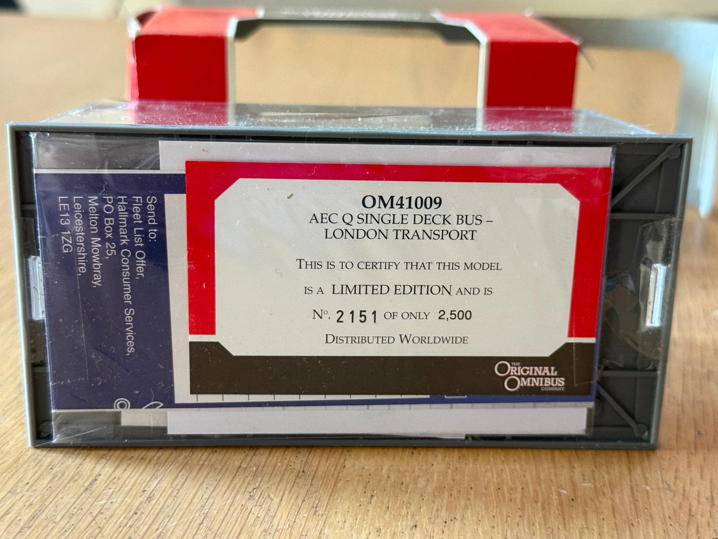 Corgi Original Omnibus 1:76 OM41009 - AEC Q Single Deck Bus - London Transport