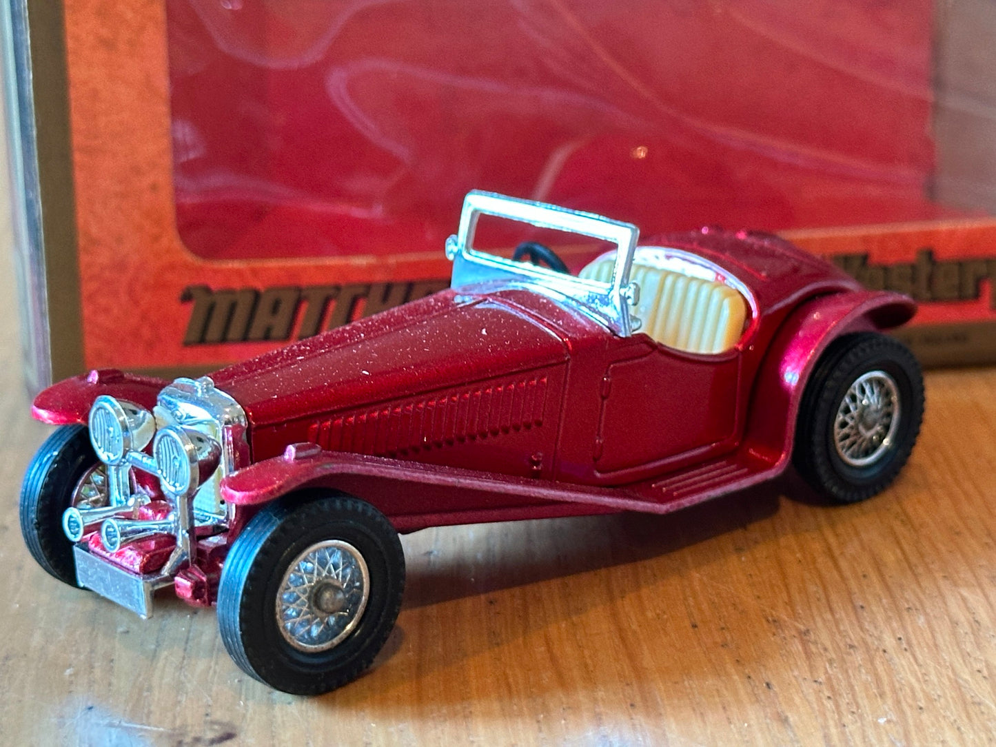 Matchbox Models of Yesteryear Y3 1934 Riley MPH 1:35 Die Cast Car Red (1973)
