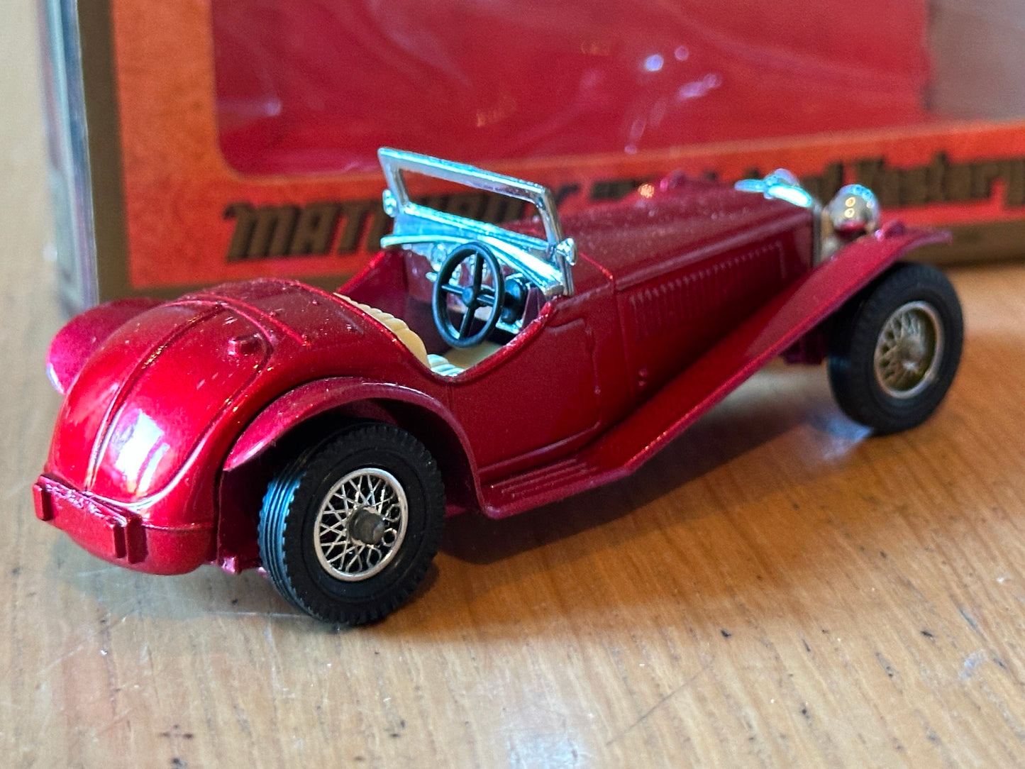 Matchbox Models of Yesteryear Y3 1934 Riley MPH 1:35 Die Cast Car Red (1973)