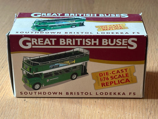 Atlas Great British Buses 1:76 OO Gauge - Southdown Bristol Lodekka FS