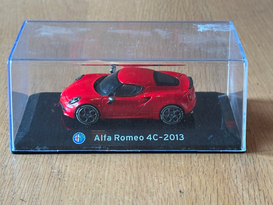 Alfa Romeo 4C (2013) - 1/43 Scale Model - In Display Case