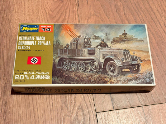 New Hasegawa 8 Ton Half Track Quadruple  - 1:72 Plastic Model Kit (never opened)