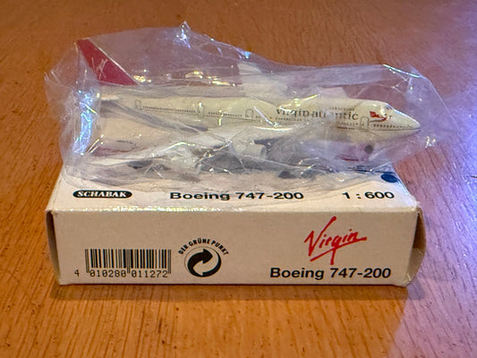 Schabak 1:600 Diecast Aircraft - Boeing 747-200 - Virgin