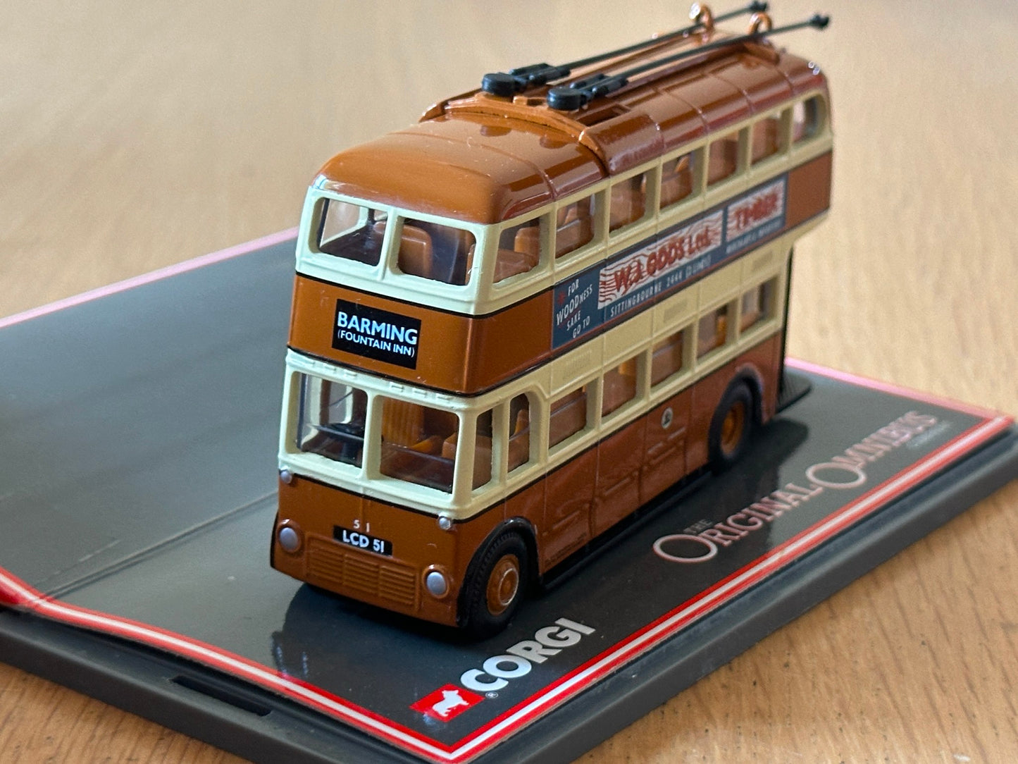 Corgi OO Gauge Original Omnibus 40101. Maidstone Trolleybus.