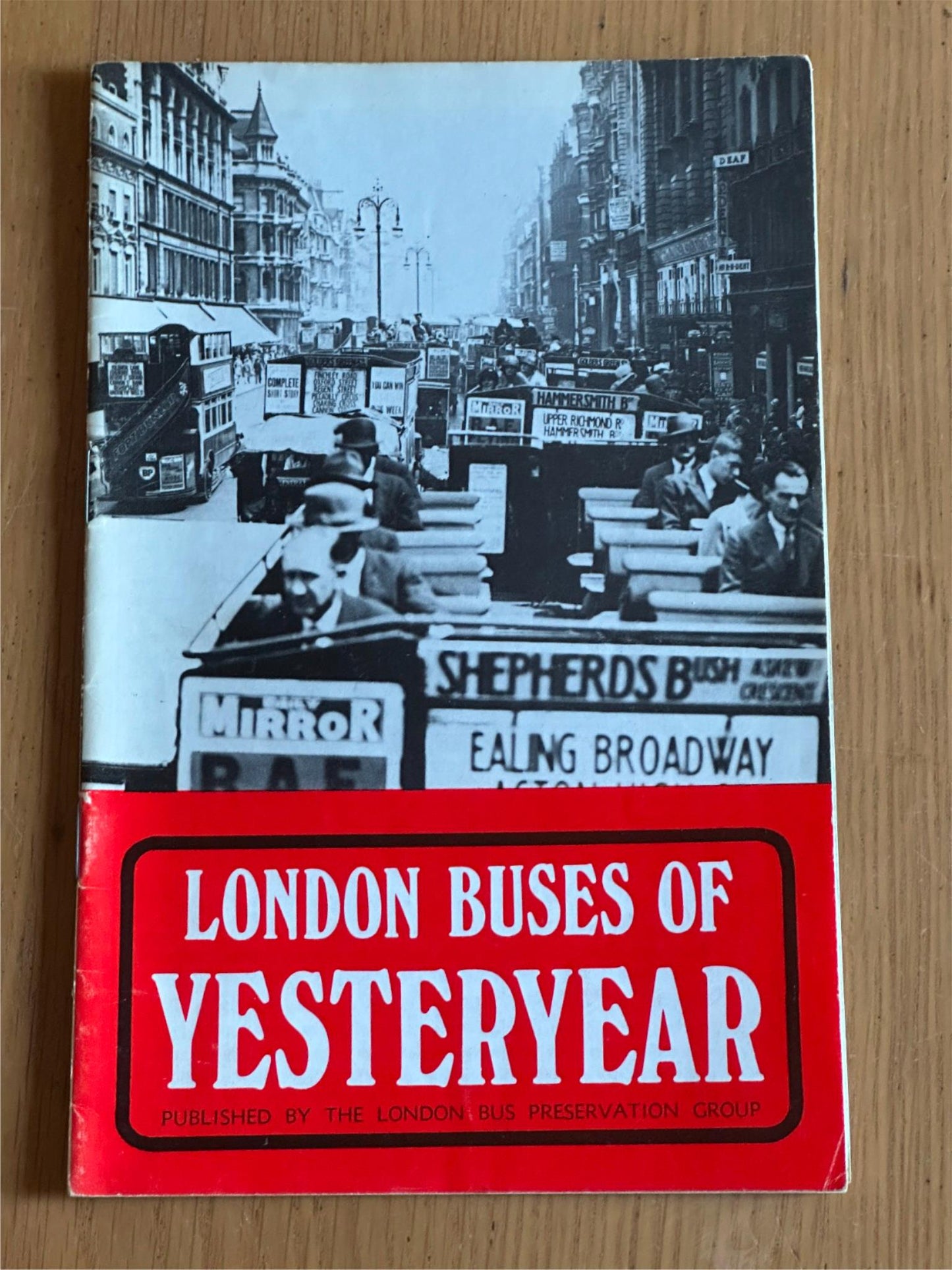 Vintage Booklet - London Buses of Yesteryear -The London Bus Preservation Group