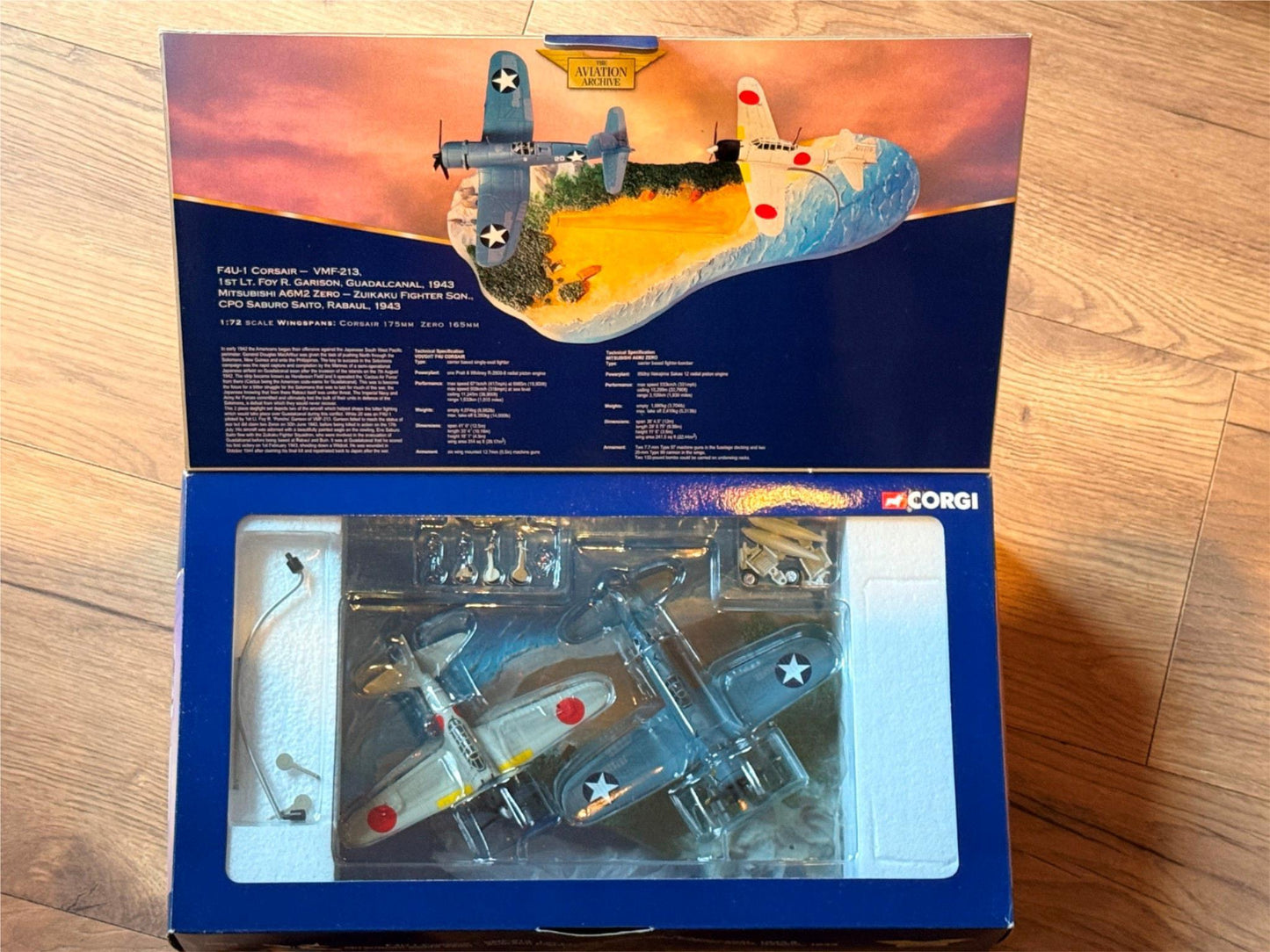 Corgi AA99120 Guadalcanal Island Corsair Zero 1943 Dogfight 2-piece Set 4159