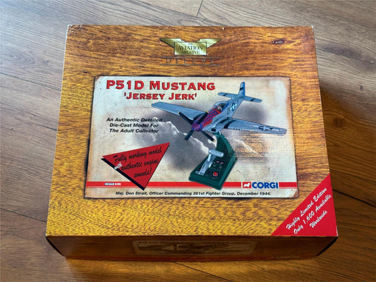 Corgi Aviation Archive AA34406  P-51 D Mustang 'Jersey Jerk' Maj Don Strait 1/32