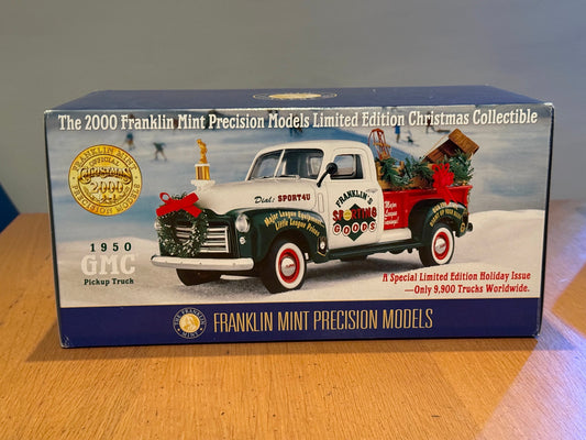 Franklin Mint 1950 GMC Pick-up Truck - 2000 Christmas Collectable Model
