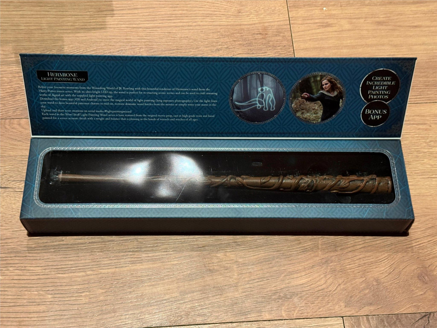 Hermione Granger Light Painting Wand Wizarding World JK Rowling Harry Potter
