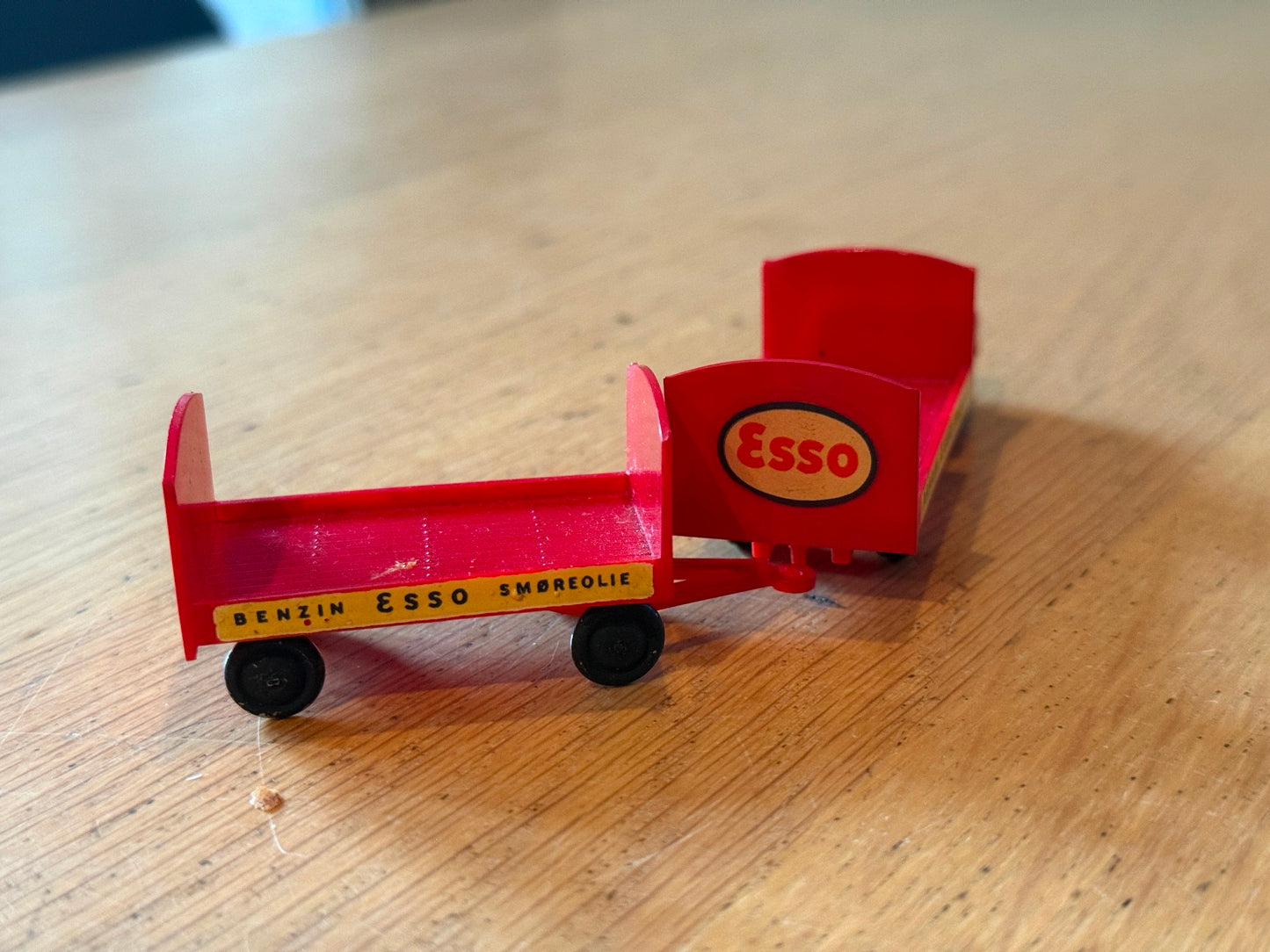 Vintage 1:87 Lego Denmark Bedford Esso Tanker Truck and Trailer