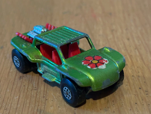 1971 Diecast Matchbox No 13 Baja Buggy Super Fast - Green. No Box.