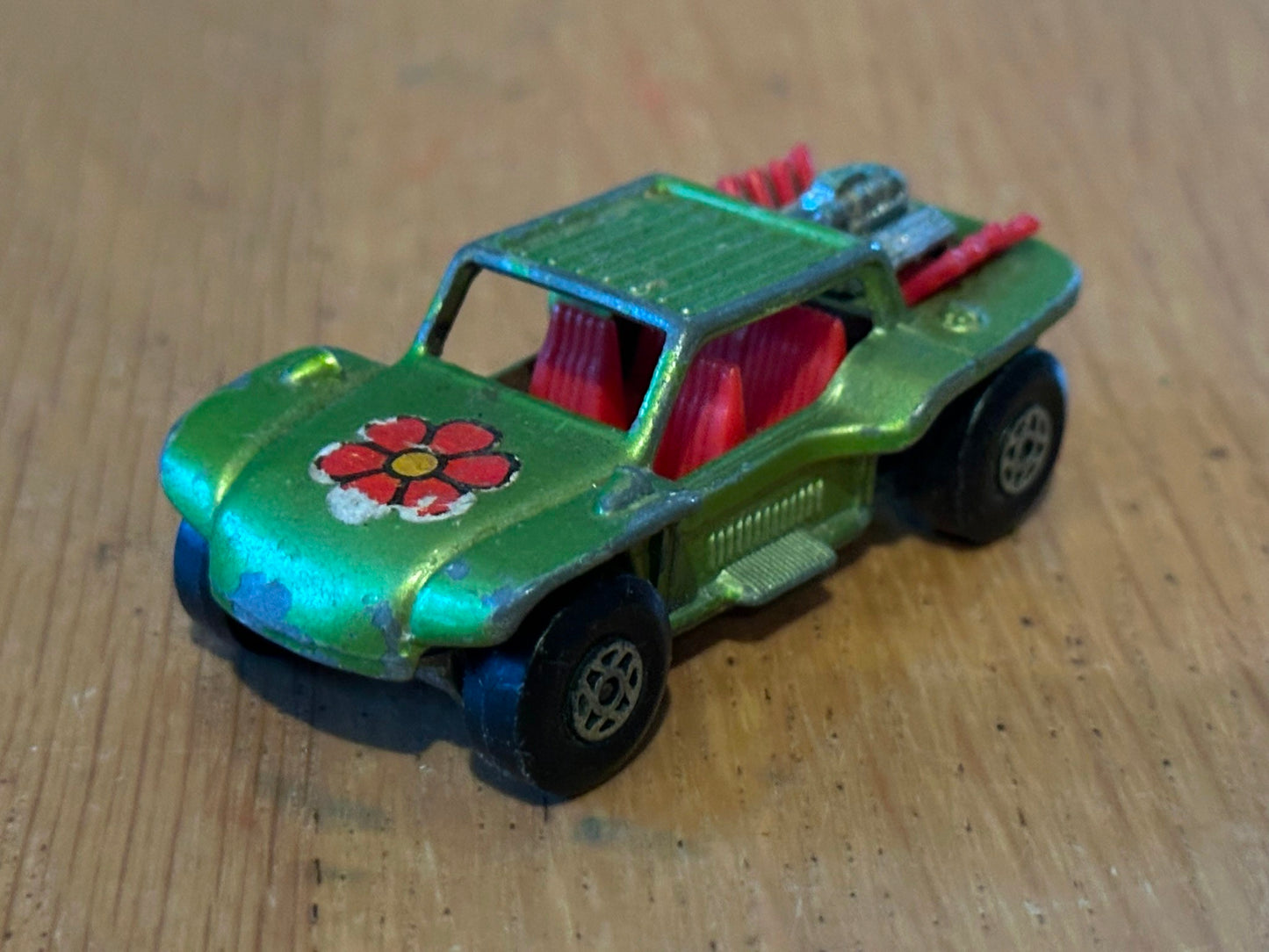 1971 Diecast Matchbox No 13 Baja Buggy Super Fast - Green. No Box.