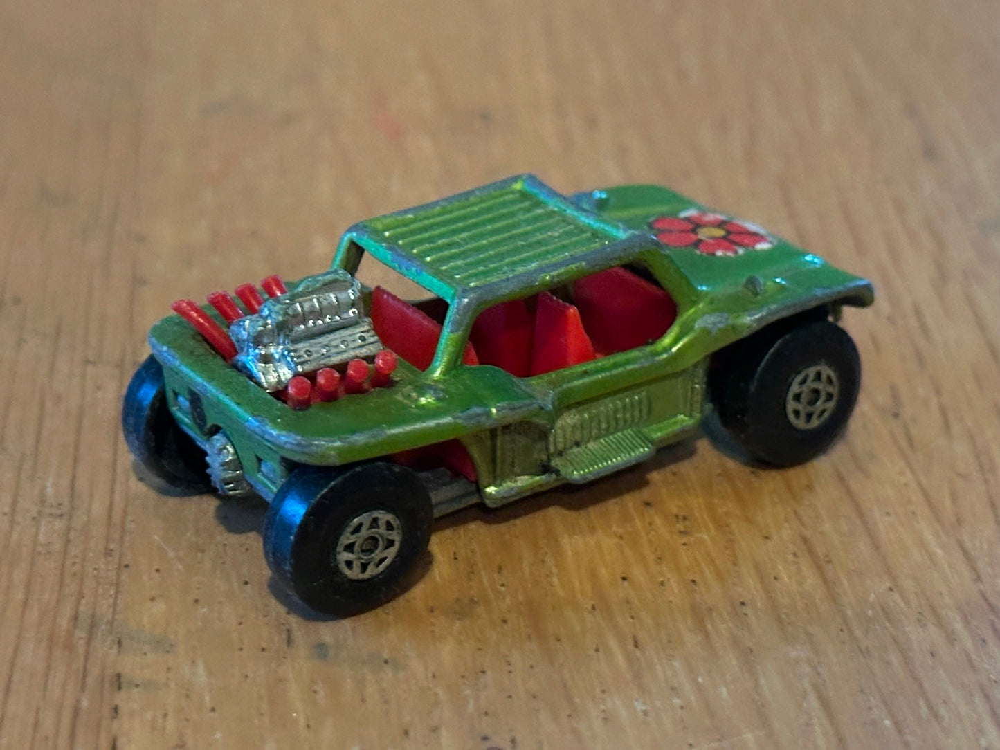 1971 Diecast Matchbox No 13 Baja Buggy Super Fast - Green. No Box.