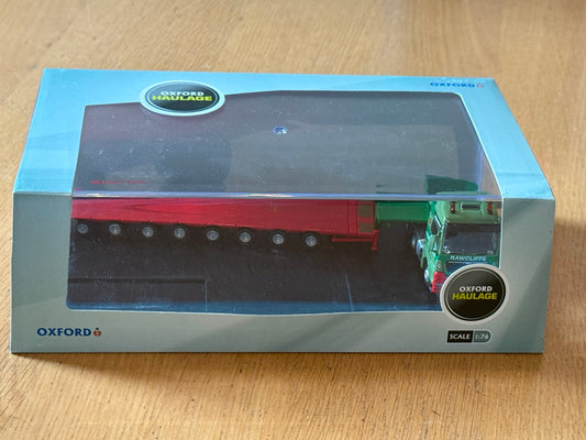 Oxford Diecast Haulage MAN01LL - MAN TGA Low Loader - JB Rawcliffe 1:76