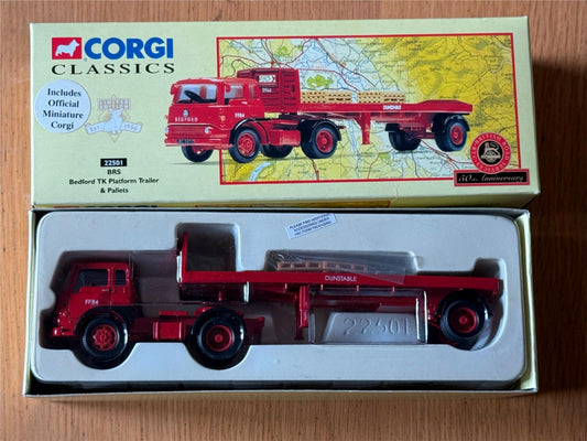 Corgi Classics 22501 - 1:50 BRS TK Platform Trailer and Pallets BNIB
