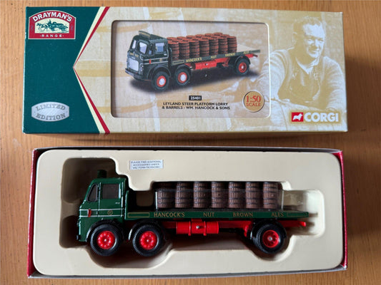 Corgi Classics 24501 1:50 WM Hancock Leyland Steer Platform Lorry & Barrels BNIB