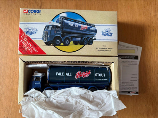 Corgi Classics 97319 - 1:50 ERF Cylindrical Tanker - Bass Worthington BNIB