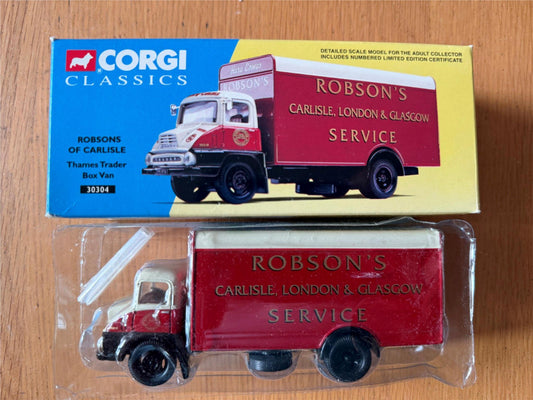 Corgi Classics 30304 - 1:50 Thames Trader Box Van - Robsons of Carlisle BNIB