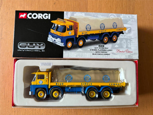 Corgi Classics 29101 1:50 Guy Invincible 8 Wheel Platform Lorry Blue Circle BNIB