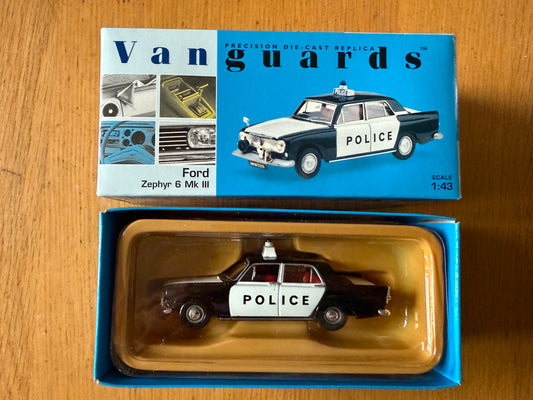 Corgi Vanguards 1:43 VA46000 Ford Zephyr 6 Mk III - Police