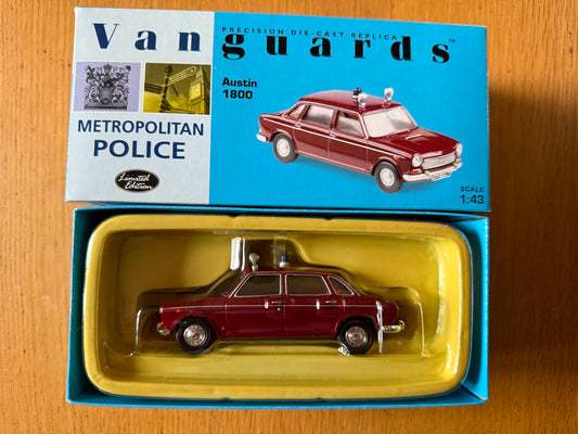 Vanguards 1:43 VA08902 Austin 1800 - Metropolitan Police Diplomatic Protection