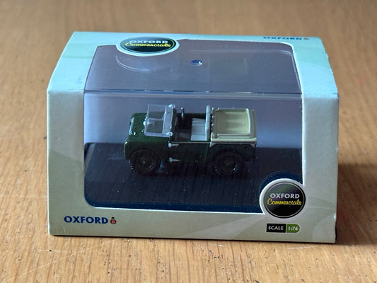 Oxford Diecast Land Rover 80 inch Flat Back - 1:76 OO Gauge