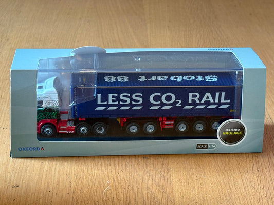 Oxford Diecast Eddie Stobart Truck and Tesco Skeletal Trailer. 1:76 OO Gauge